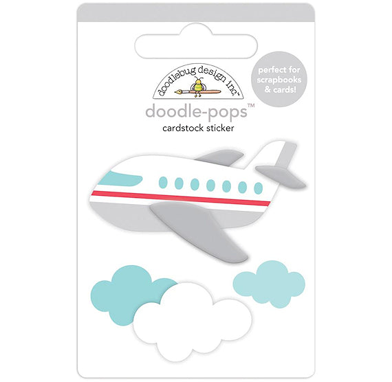 Doodle-Pops Airplane Sticker | www.sprinklebeesweet.com