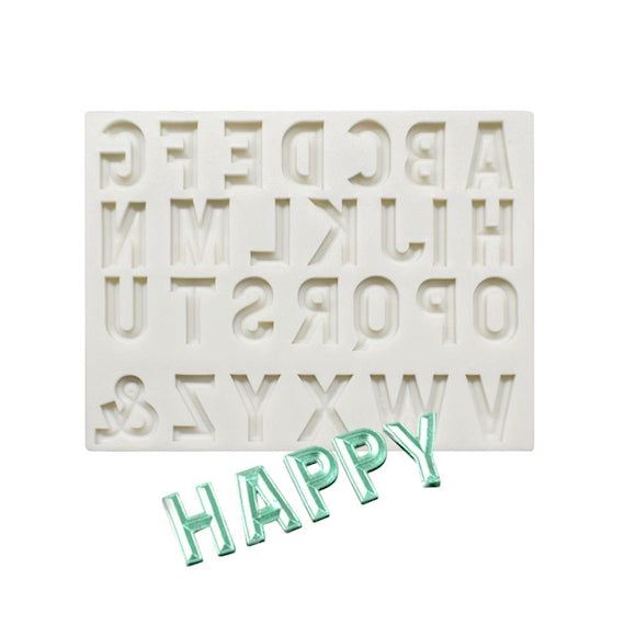 Numbers + Letters Fondant Mold Set | www.sprinklebeesweet.com