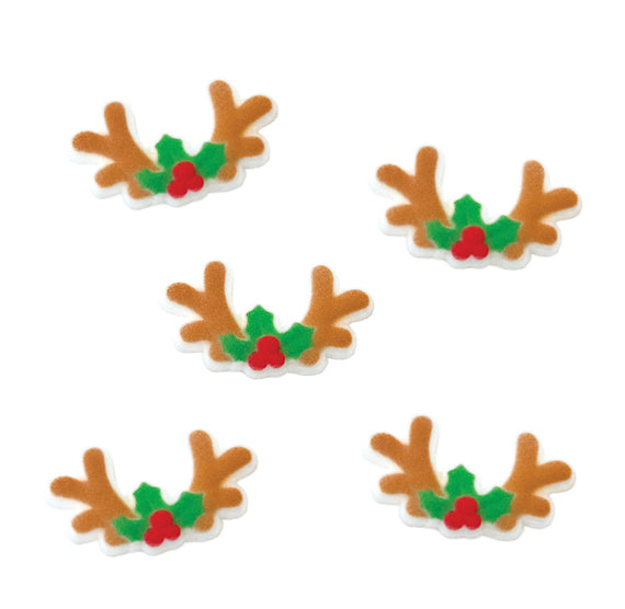 Reindeer Antlers Sugar Toppers | www.sprinklebeesweet.com