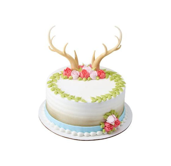 Antlers Cake Topper | www.sprinklebeesweet.com