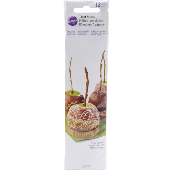 Wilton 5-Inch Bamboo Wood Cake Pop Dipped Candy Apple Lollipop