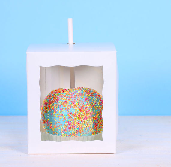 White Candy Apple Box Kit | www.sprinklebeesweet.com
