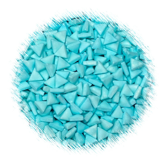 Aqua Blue Triangle Candy Sprinkles | www.sprinklebeesweet.com
