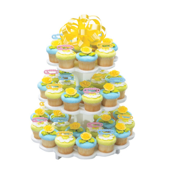 Baby Diaper Pins Cupcake Picks | www.sprinklebeesweet.com