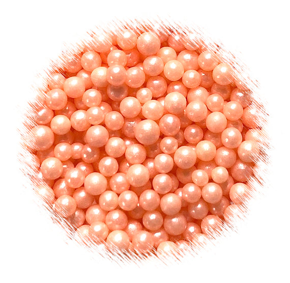 White Edible Sugar Pearls Decoration Balls 4mm 8 Oz