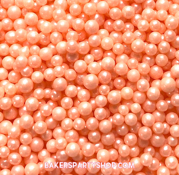 Ballet Pink Sugar Pearls: 4mm | www.sprinklebeesweet.com