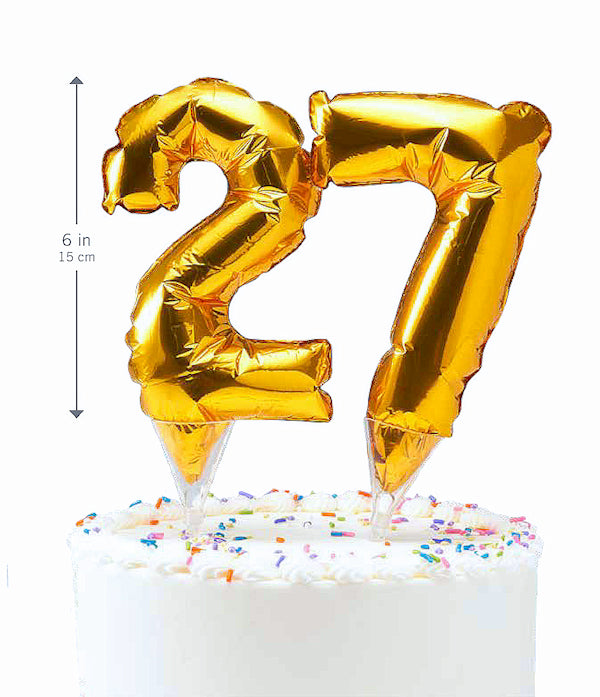 Inflatable Balloon Cake Topper: Number 2 | www.sprinklebeesweet.com