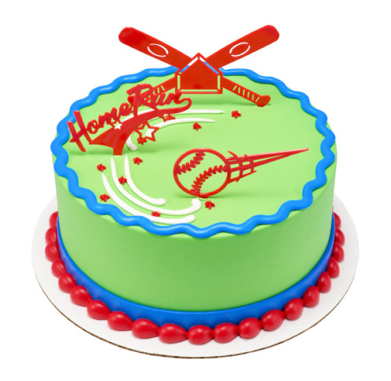 Baseball Cake Topper Kit | www.sprinklebeesweet.com