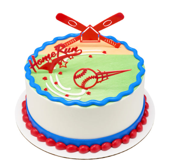 Baseball Cake Topper Kit | www.sprinklebeesweet.com
