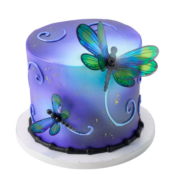 Dragonfly and Butterfly Cake Toppers | www.sprinklebeesweet.com