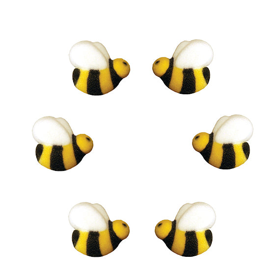 Bee Holding Honey Bucket - Edible Cake Topper, Cupcake Toppers