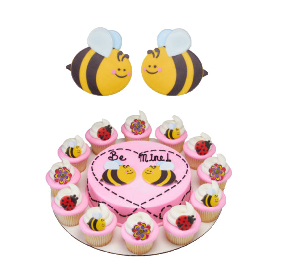 Bumble Bee Cake Topper Set | www.sprinklebeesweet.com