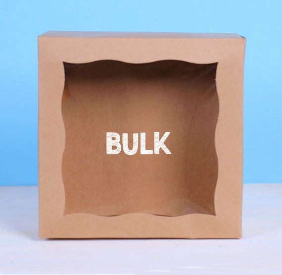 Bulk Small Brown Bakery Boxes: 6x6" | www.sprinklebeesweet.com