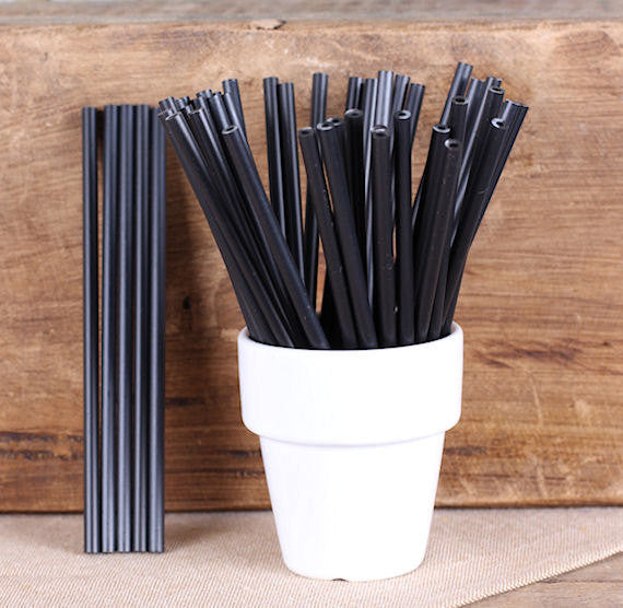 Bulk Black Lollipop Sticks: 4.5" | www.sprinklebeesweet.com
