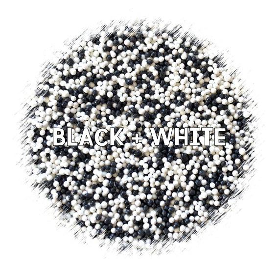 Black and White Nonpareils Mix | www.sprinklebeesweet.com