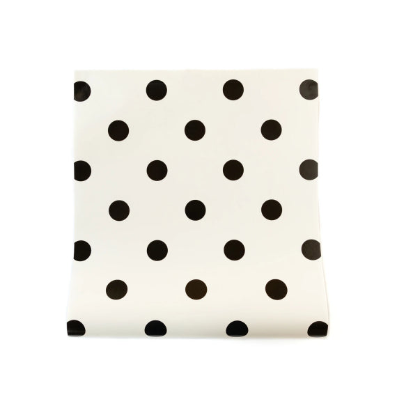 Black Dot Paper Table Runner | www.sprinklebeesweet.com