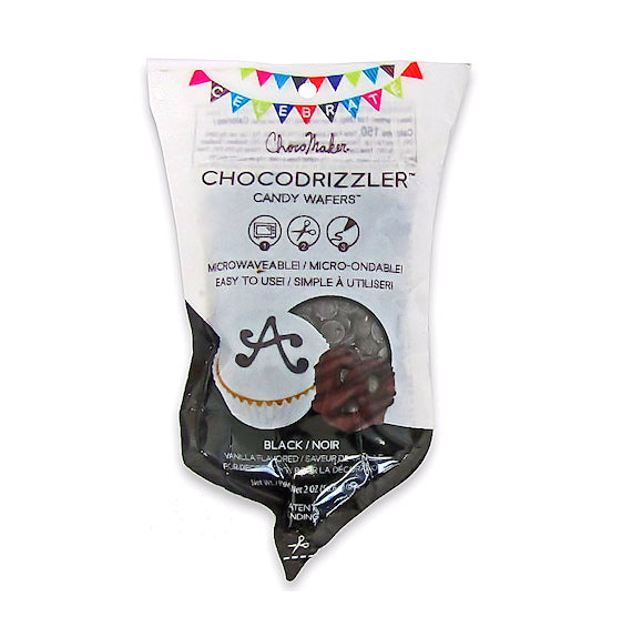 Chocodrizzler Mini Candy Wafers Pouch: Black | www.sprinklebeesweet.com
