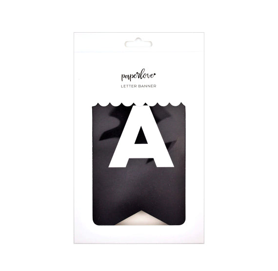 Letter Banner Kit: Black | www.sprinklebeesweet.com