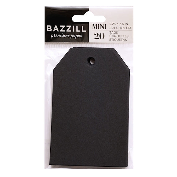 Bazzill Paper GIft Tags: Black | www.sprinklebeesweet.com