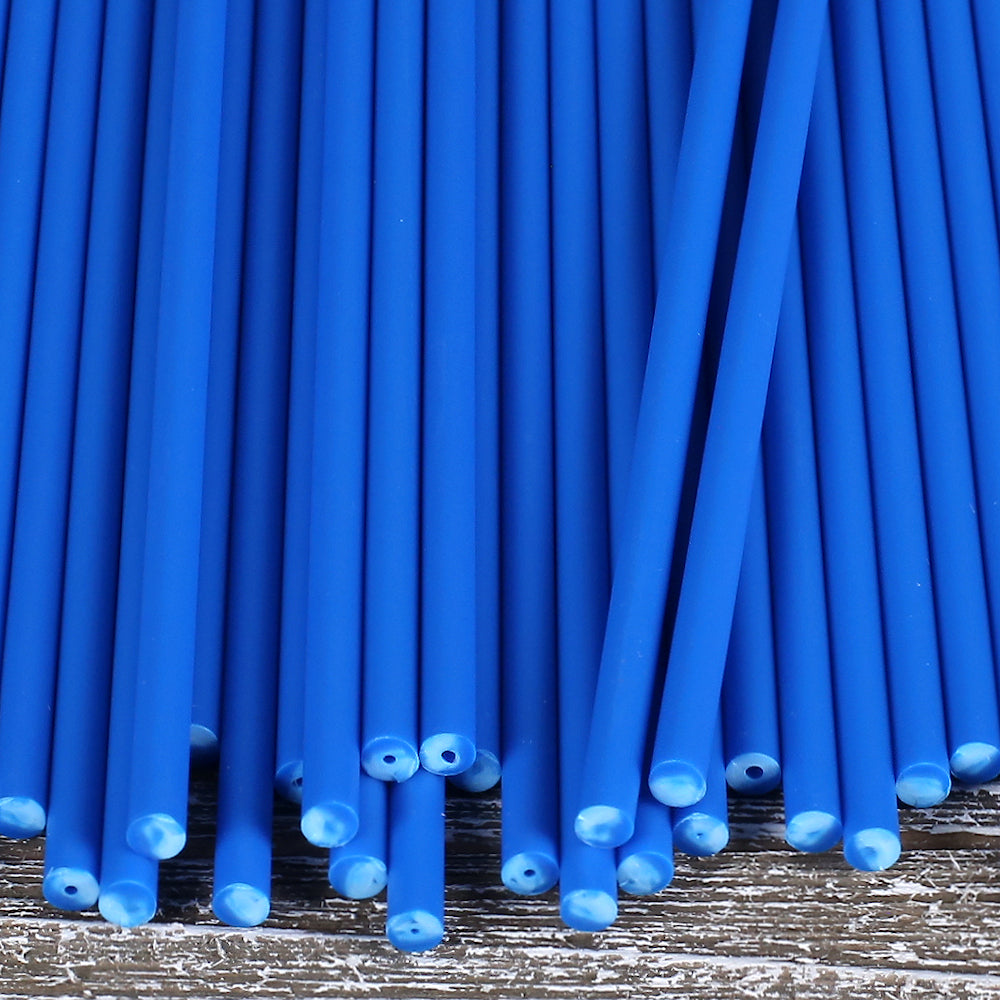 Bulk Blue Lollipop Sticks: 6" | www.sprinklebeesweet.com