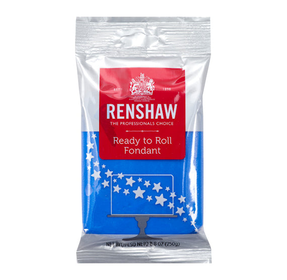 Renshaw Blue Fondant: 8.8oz | www.sprinklebeesweet.com