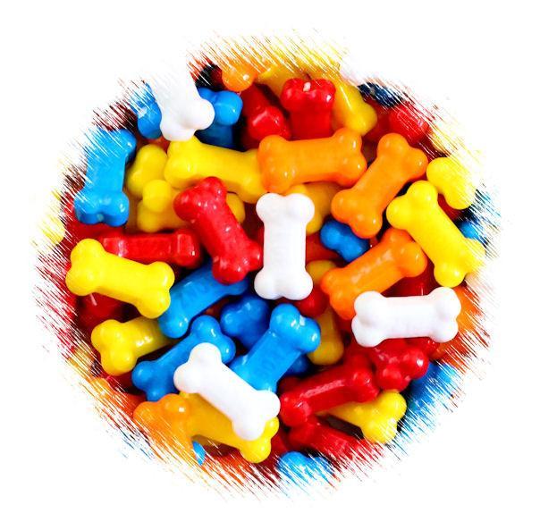 Colorful Dog Bone Candy Sprinkles | www.sprinklebeesweet.com