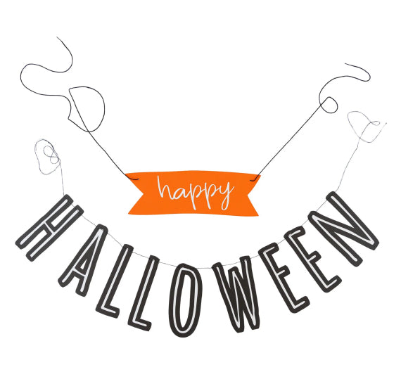 Happy Halloween Ghost Banner Set: Boo Crew | www.sprinklebeesweet.com
