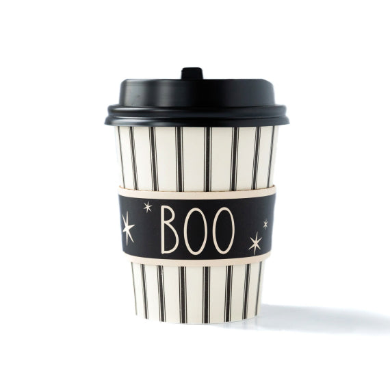 Mini Coffee Cups: BOO Halloween | www.sprinklebeesweet.com
