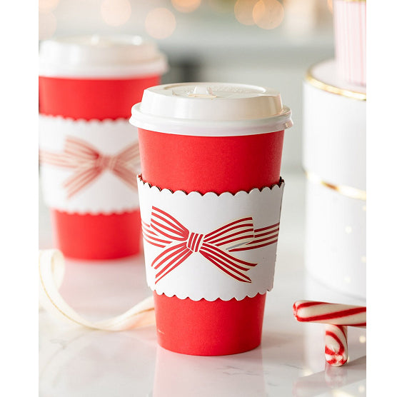 Christmas Coffee Cups: Red Bow | www.sprinklebeesweet.com