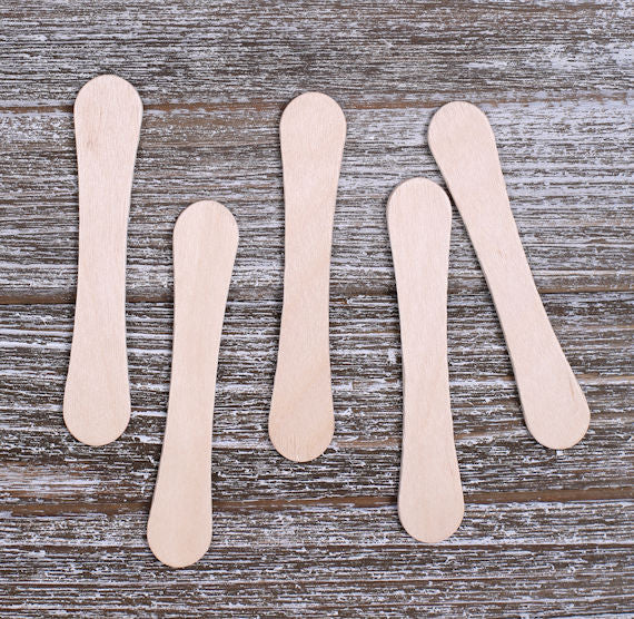 Small Wooden Ice Cream Sticks: 3.5" | www.sprinklebeesweet.com