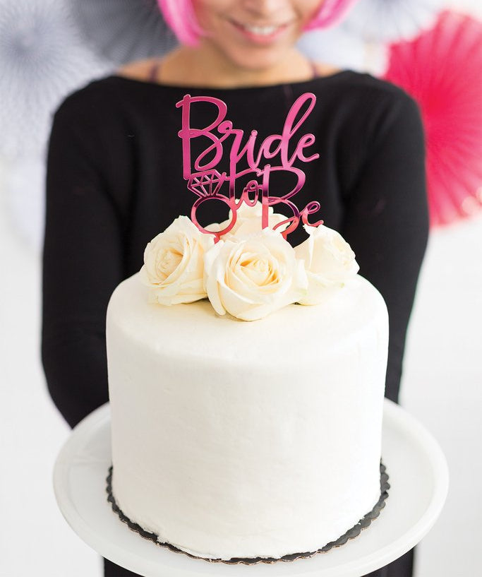 Bride to Be Cake Topper | www.sprinklebeesweet.com
