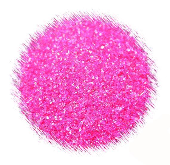 Bright Pink Sanding Sugar | www.sprinklebeesweet.com