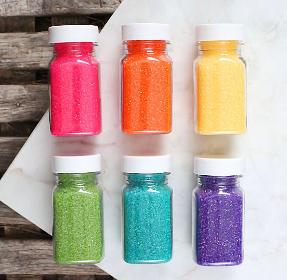 Bright Rainbow Sanding Sugar Set | www.sprinklebeesweet.com