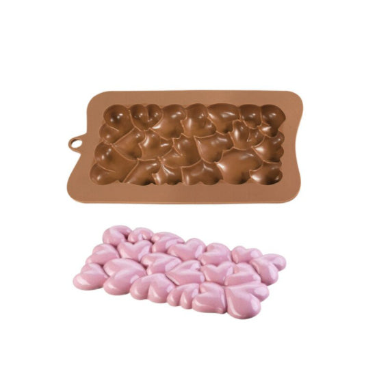 Chocolate Bar Mold: Puffy Hearts | www.sprinklebeesweet.com