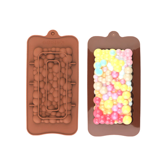 Chocolate Bar Mold: Bubbles | www.sprinklebeesweet.com