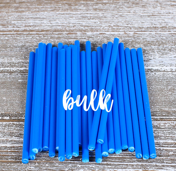 Bulk Blue Lollipop Sticks: 4.5" | www.sprinklebeesweet.com