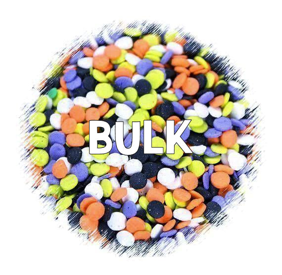 Bulk Sprinkles: Mini Polka Dot Halloween | www.sprinklebeesweet.com