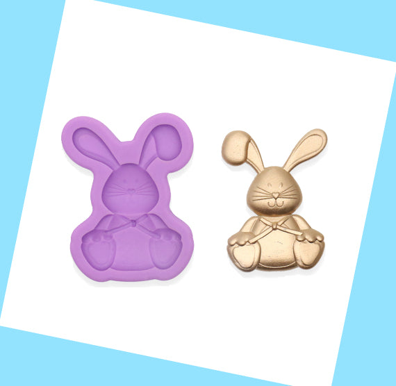 Easter Fondant Mold: Bunny Rabbit | www.sprinklebeesweet.com