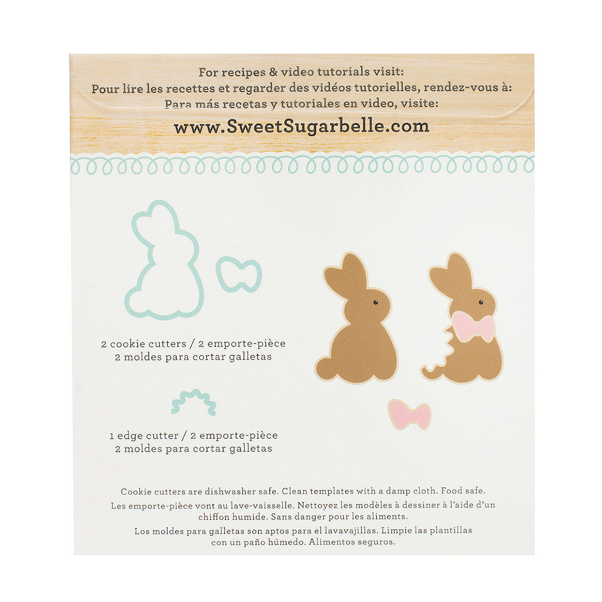 Sweet Sugarbelle Easter Bunny Cutter Set | www.sprinklebeesweet.com