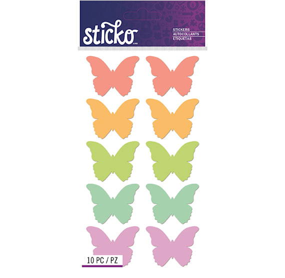 Pastel Butterfly Stickers | www.sprinklebeesweet.com