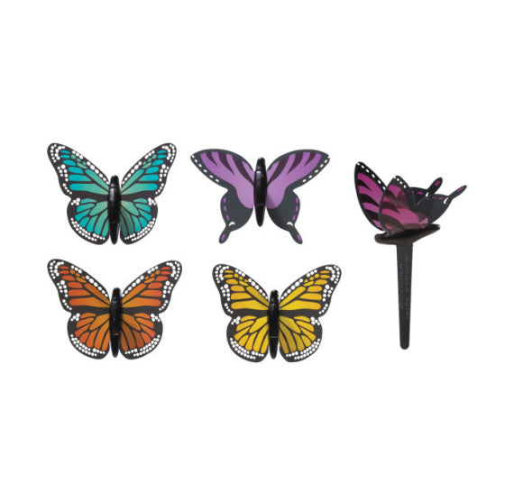 Colorful Butterfly Cupcake Picks | www.sprinklebeesweet.com