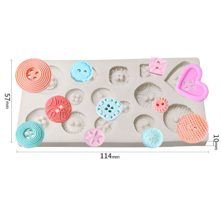 Silicone Buttons Mold | www.sprinklebeesweet.com