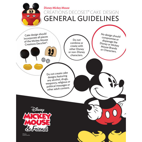 Mickey Mouse Cake Topper Set | www.sprinklebeesweet.com