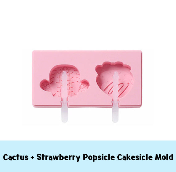 Cactus + Strawberry Cakesicle Mold | www.sprinklebeesweet.com