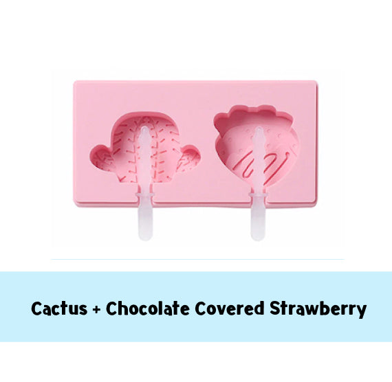 Cactus + Strawberry Cakesicle Mold | www.sprinklebeesweet.com