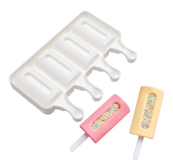 Shop Small Cakesicle Mold: Silicone Popsicle Molds, Ice Cream Bar Mold –  Sprinkle Bee Sweet