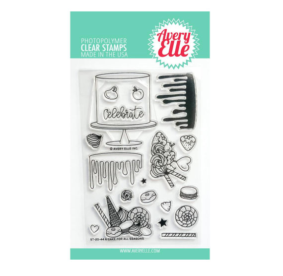 Avery Elle Clear Stamps: A Cake for All Seasons | www.sprinklebeesweet.com