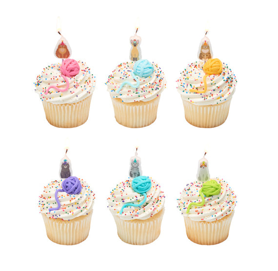 Birthday Candles: Party Cats | www.sprinklebeesweet.com