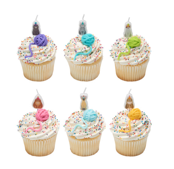 Birthday Candles: Party Cats | www.sprinklebeesweet.com