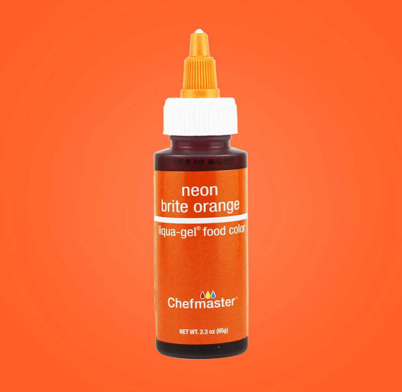 Chefmaster Liqui-Gel: Neon Orange | www.sprinklebeesweet.com